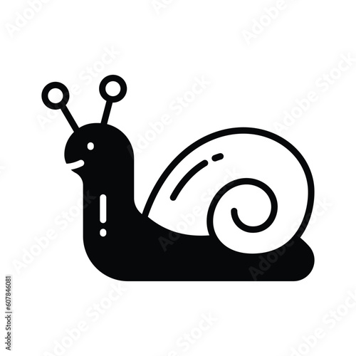 An icon of snail in modern style, beautifully designed icon of snail in trendy style