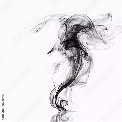 Wallpaper Mural Smoke texture on white background Torontodigital.ca