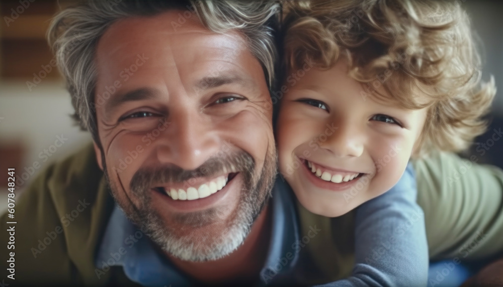 Happy fathers day. Celebration of fatherhood a family relations. Generative AI illustrations Happy fathers day. Celebration of fatherhood a family relations. Generative AI illustrations