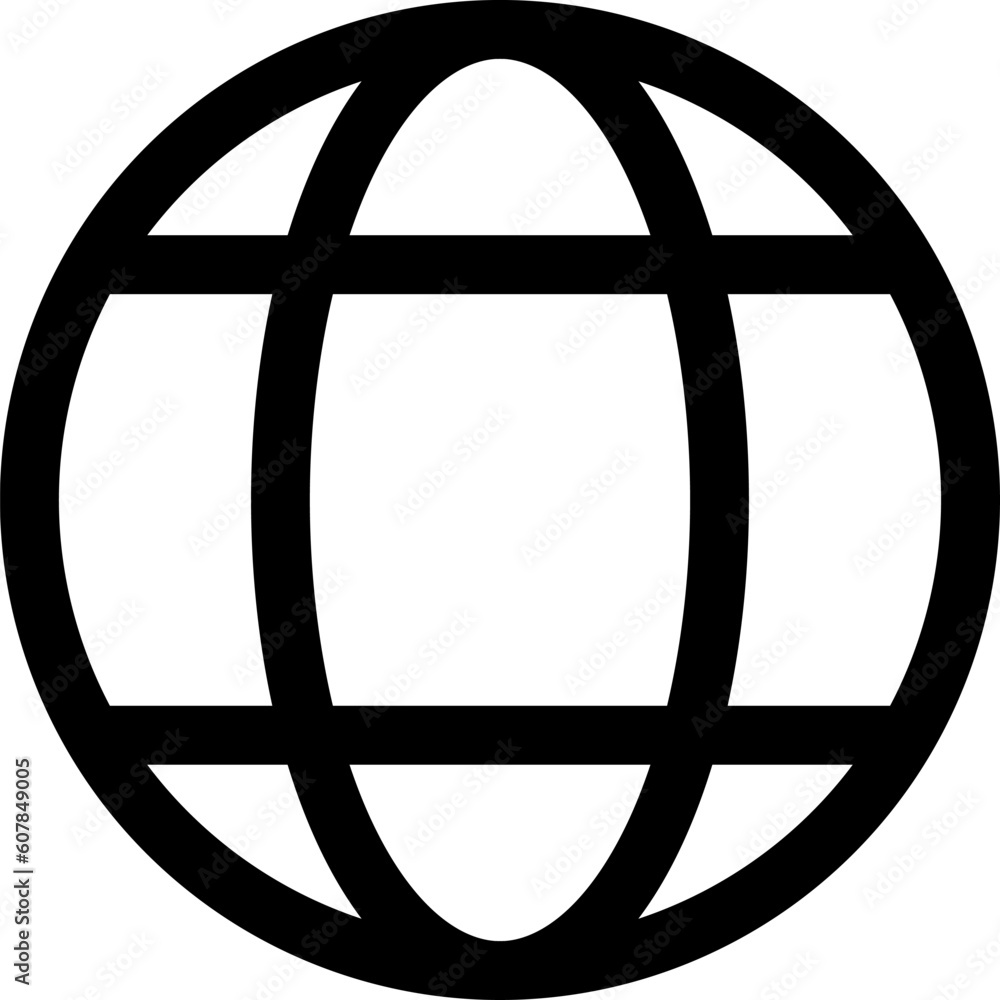 Black World Globe Earth Web Net Map and Location Sign Icon. Vector Image. Black World Globe Earth Web Net Map and Location Sign Icon. Vector Image.