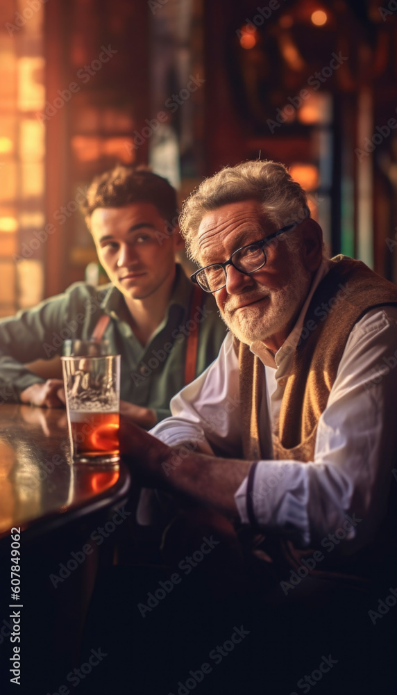 Happy fathers day. Celebration of fatherhood a family relations. Generative AI illustrations Happy fathers day. Celebration of fatherhood a family relations. Generative AI illustrations