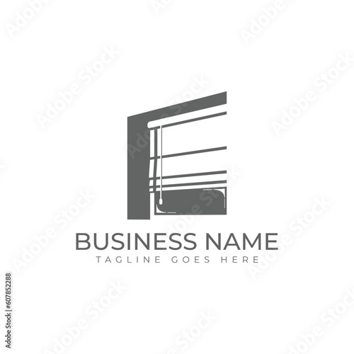 Blinds window coverings logo design