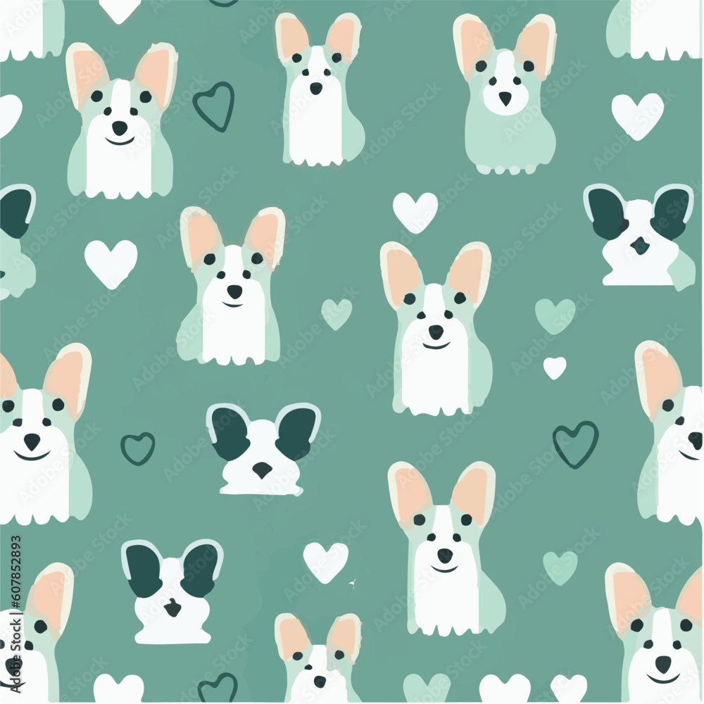 cute simple national pet day pattern, cartoon, minimal, decorate blankets, carpets, for kids, theme print design
