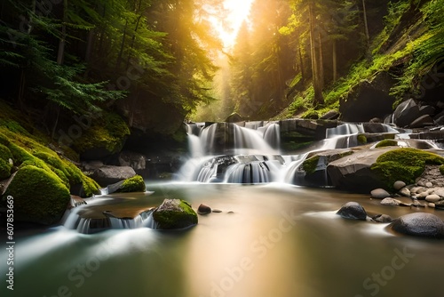 waterfall in the jungle