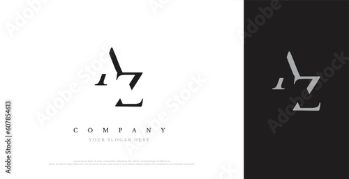 Initial AZ Logo Design Vector 