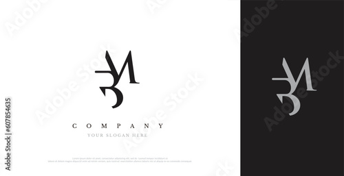 Initial BM  Logo Design Vector 