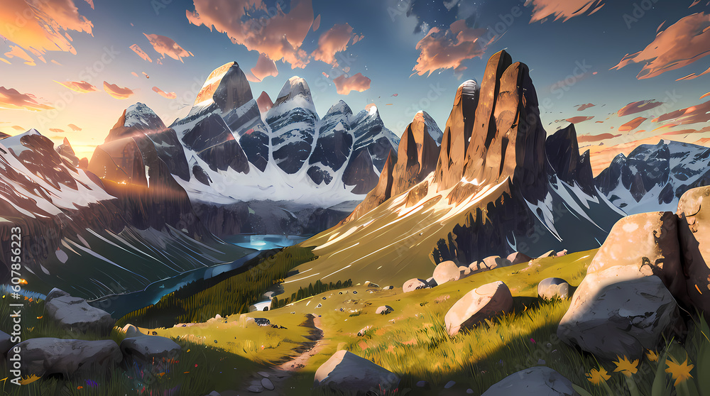 Mountains landscape [Digital]