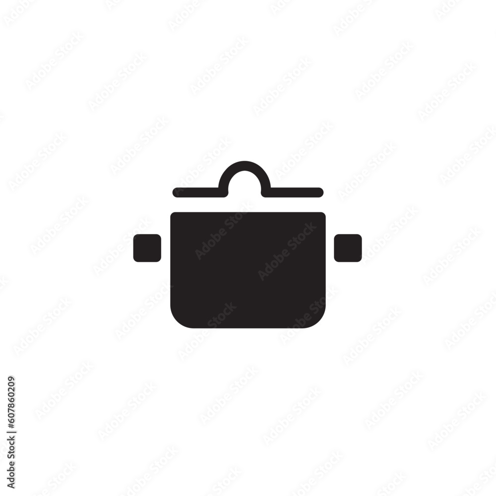 Kitchen Pot Utensils Solid Icon Kitchen Pot Utensils Solid Icon