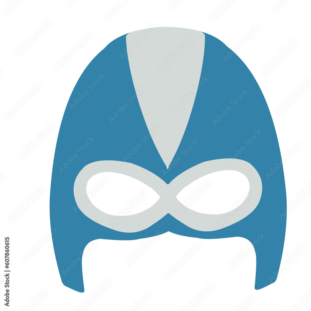 Vector Super Hero Masks in Flat Style Vector Super Hero Masks in Flat Style