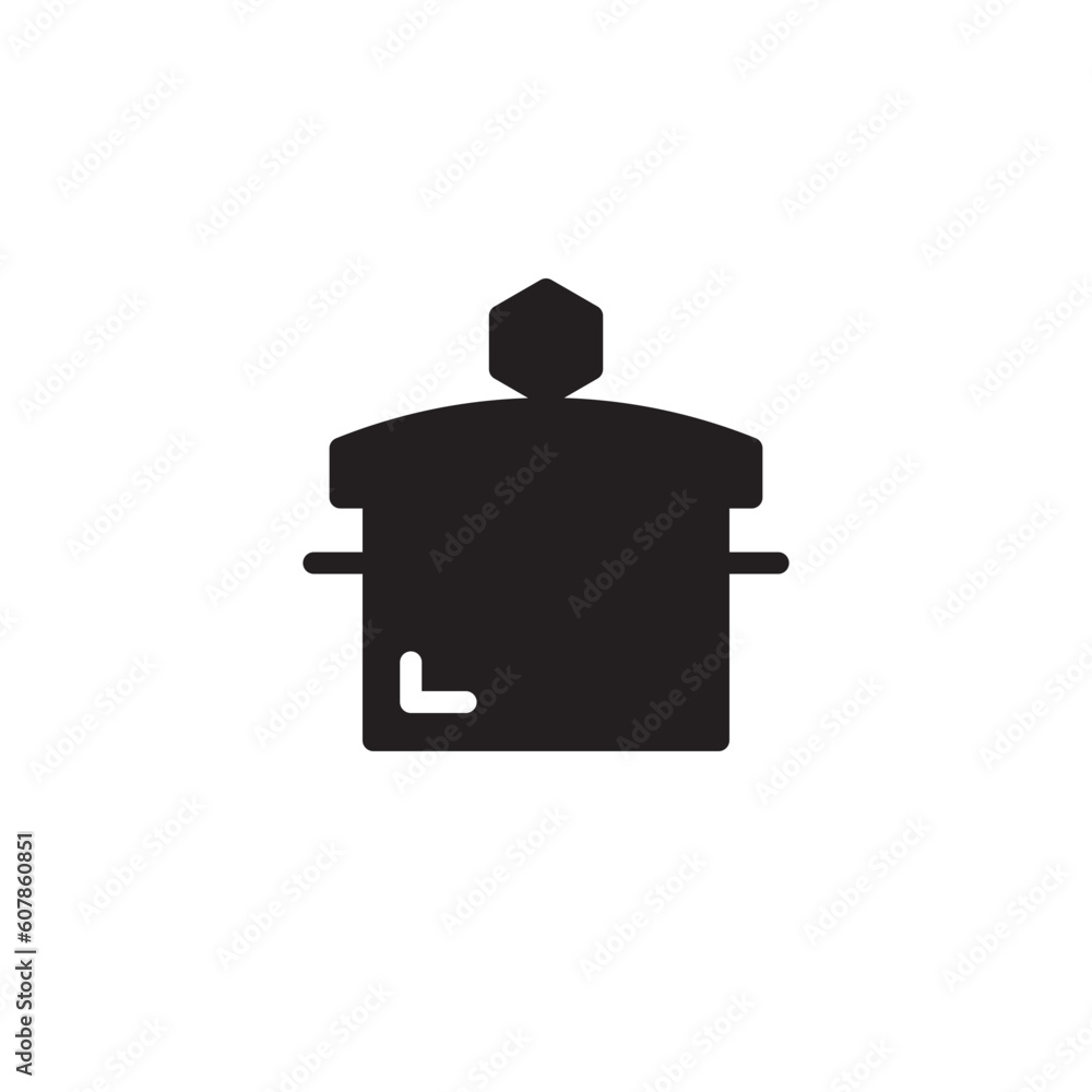 Obraz premium Pan Cooking Kitchen Solid Icon