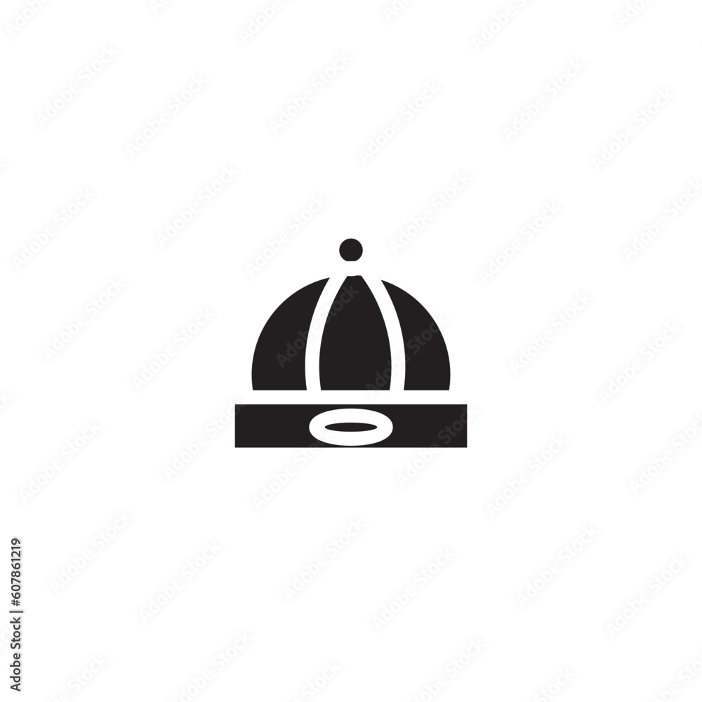 Chinese Decoration Hat Solid Icon Chinese Decoration Hat Solid Icon