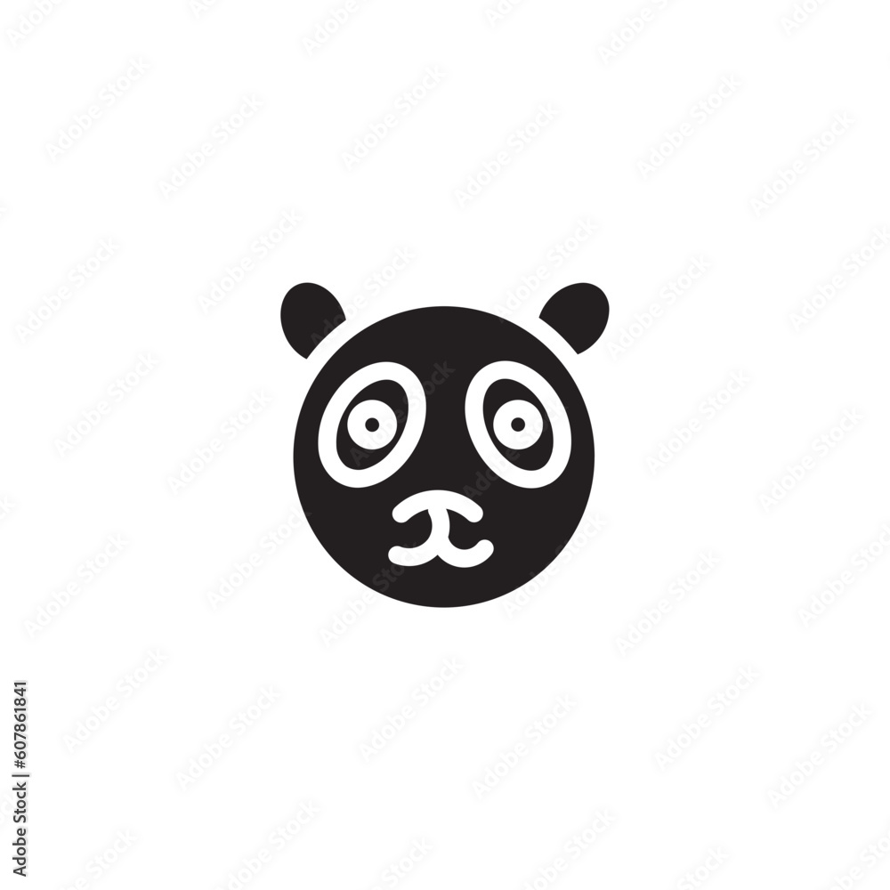 Animal Chinese Panda Solid Icon