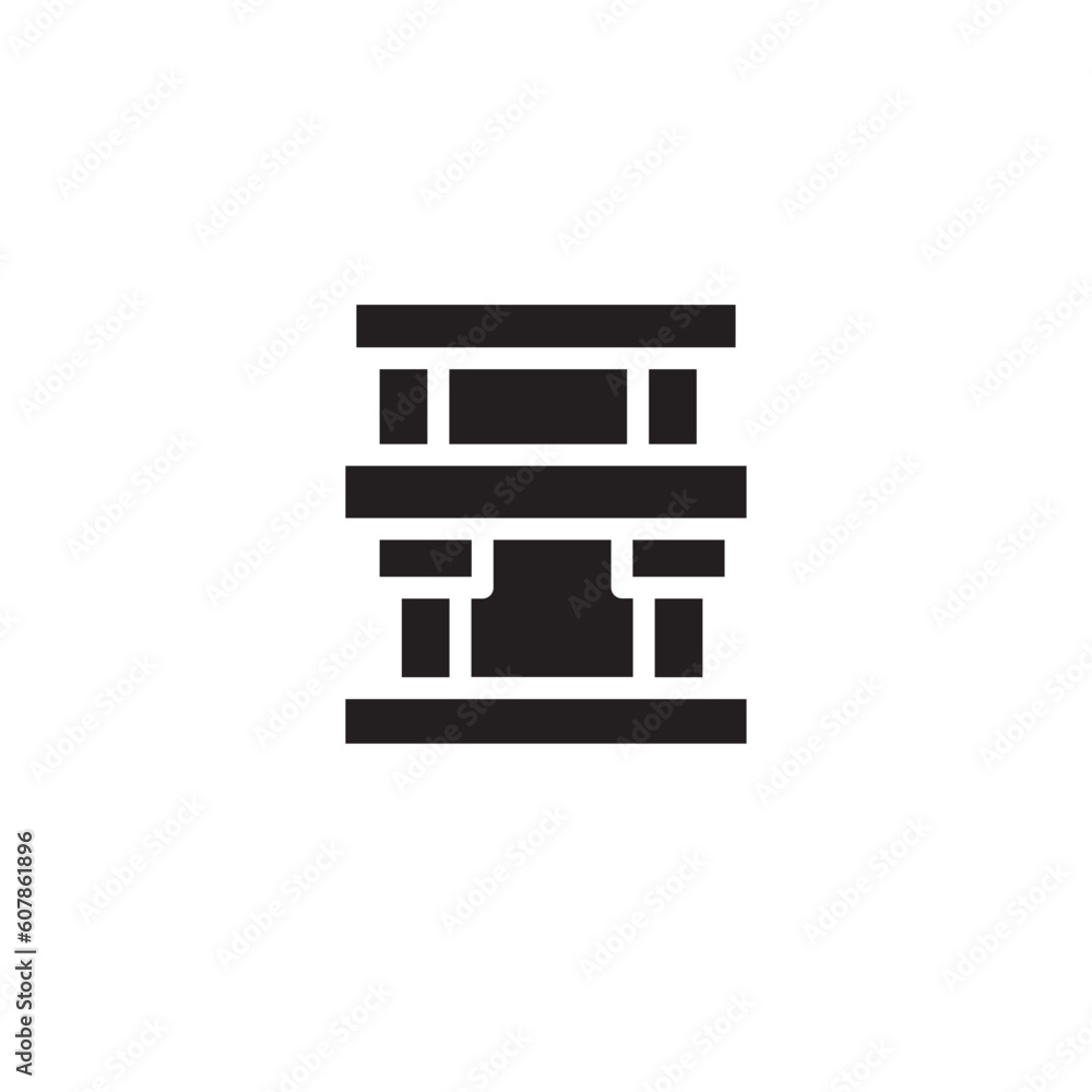 Arch Building Landmark Solid Icon Arch Building Landmark Solid Icon