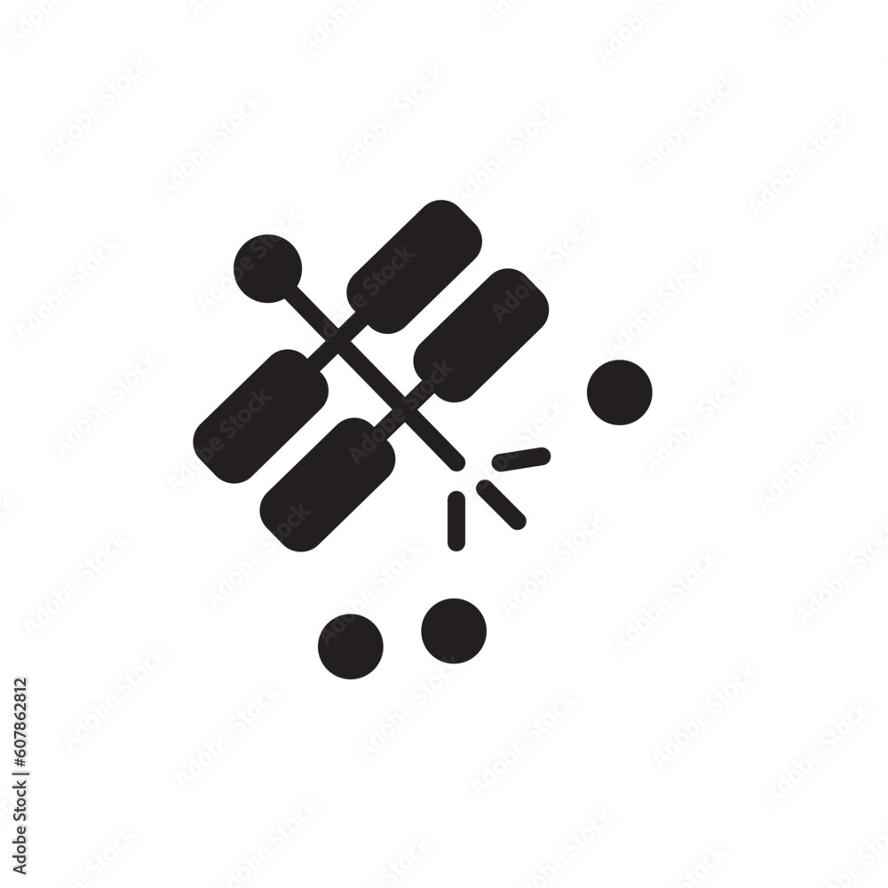 Festival Firecracker Chinese Solid Icon Festival Firecracker Chinese Solid Icon