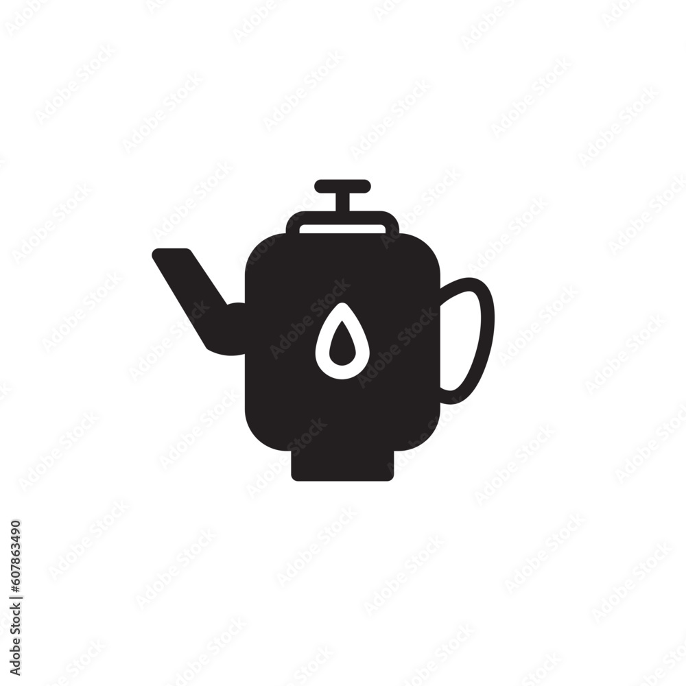 Obraz premium Pot Tea Drink Solid Icon