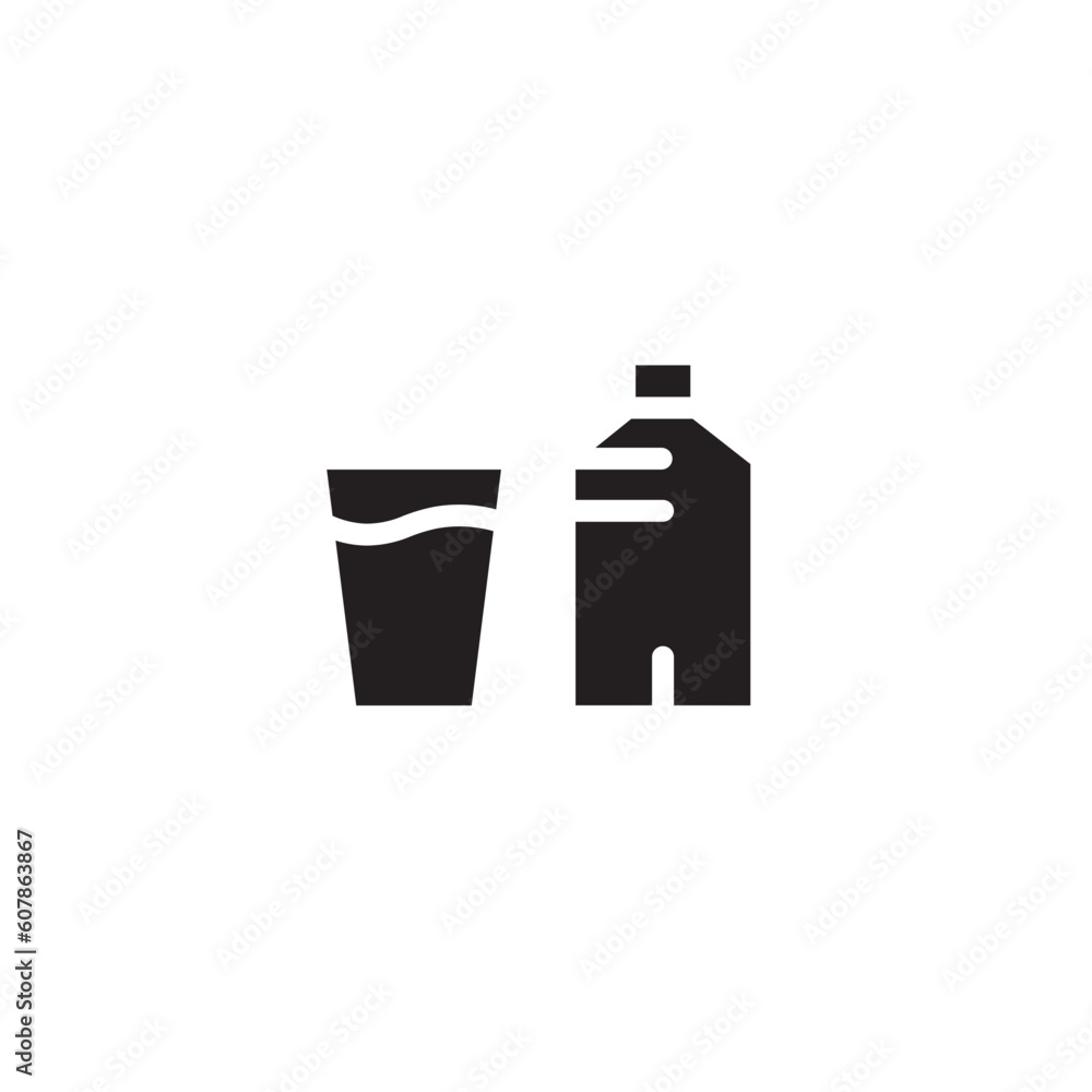 Bottle Chinese Water Solid Icon Bottle Chinese Water Solid Icon