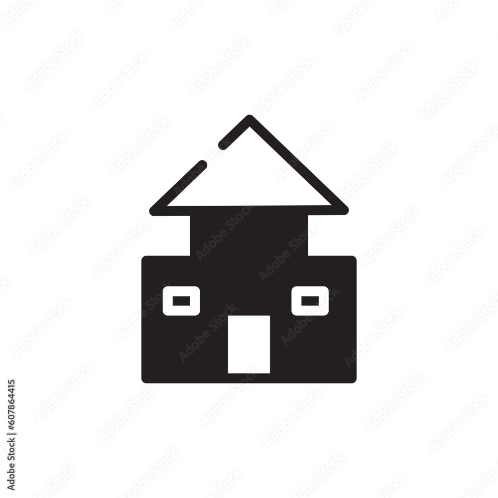 House Japanese Property Solid Icon House Japanese Property Solid Icon