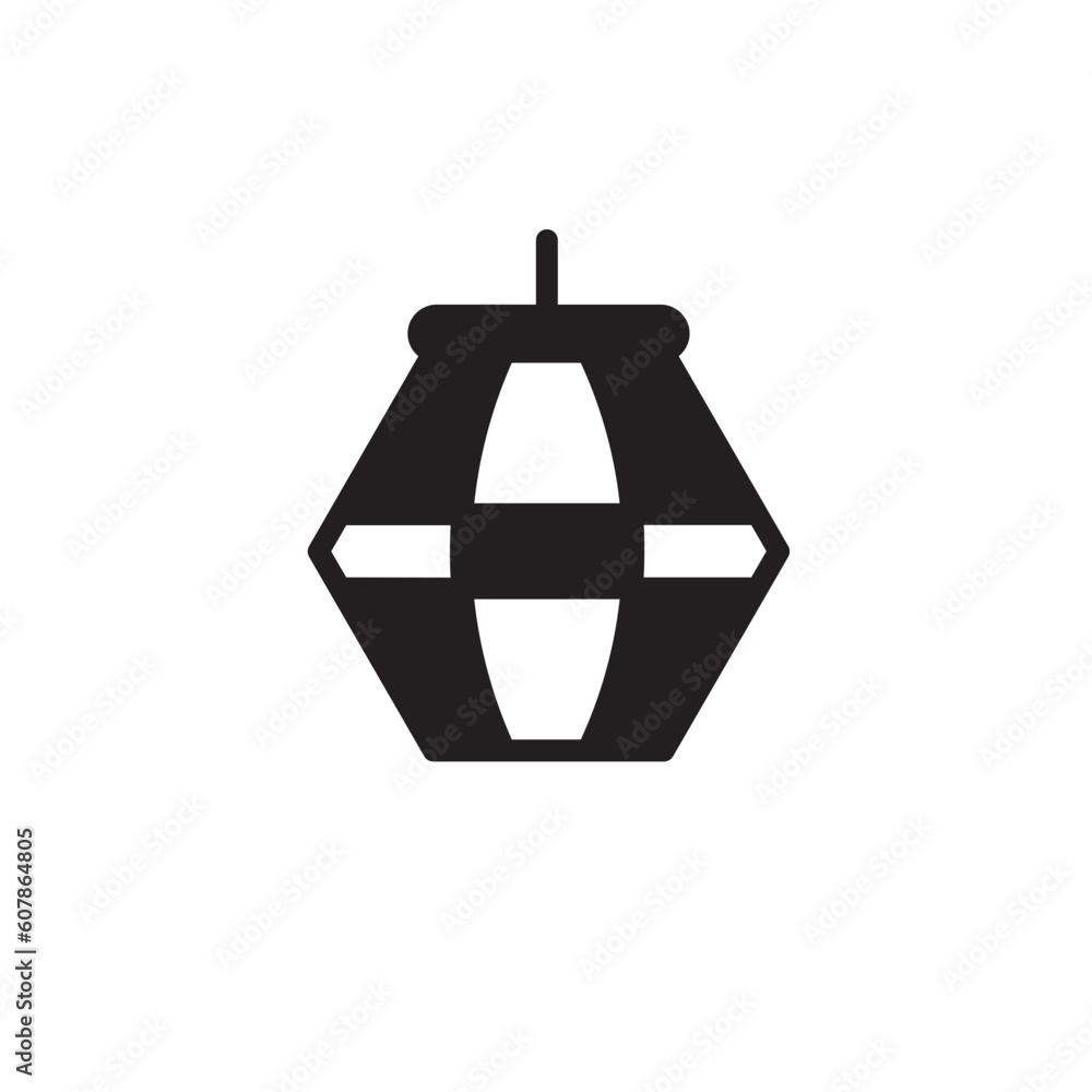 Chinese Classic Lantern Solid Icon Chinese Classic Lantern Solid Icon