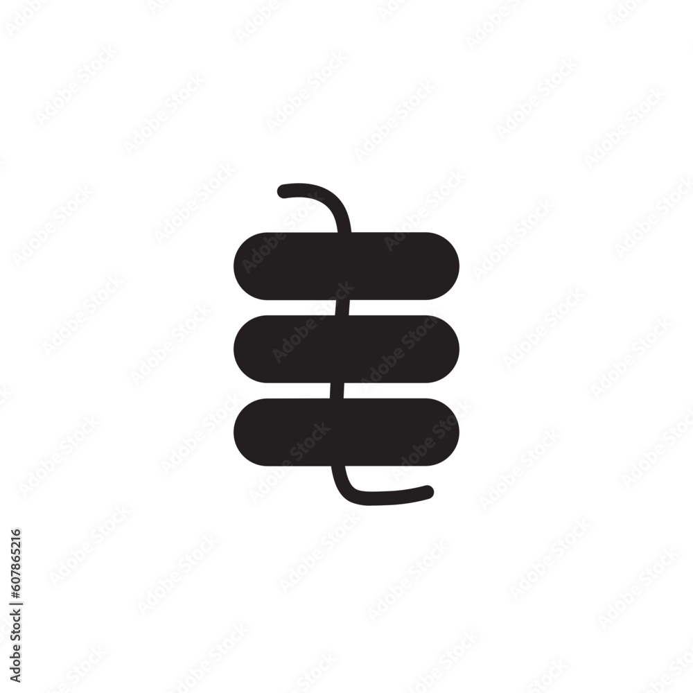 Firecracker Imlek New Solid Icon