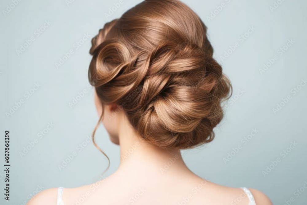 easy wedding hairstyles for medium hair looked from back professional photography ai generated easy wedding hairstyles for medium hair looked from back professional photography ai generated