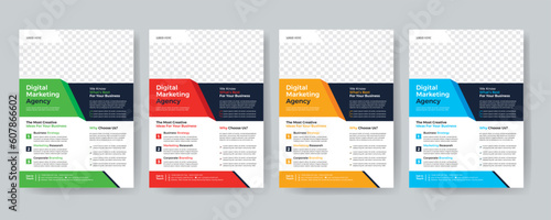 Creative Corporate & Business Flyer Brochure Template Design, abstract business flyer, vector template design. Brochure design, cover, annual report, poster, flyer