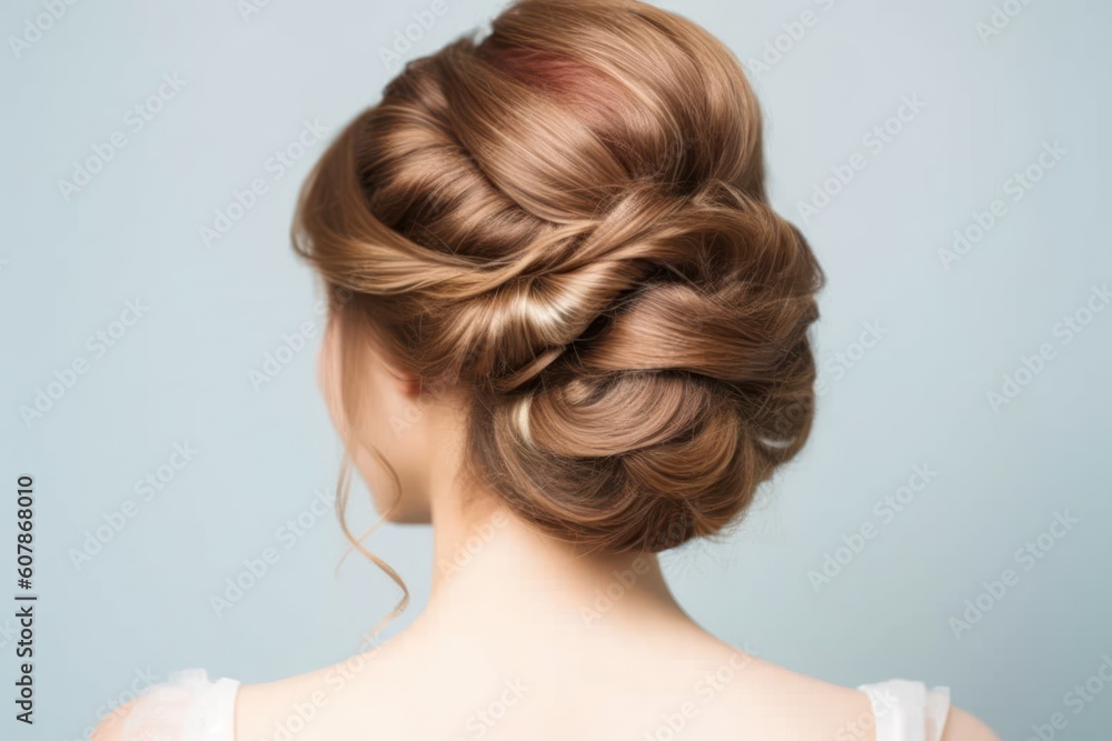 easy wedding hairstyles for medium hair looked from back professional photography ai generated easy wedding hairstyles for medium hair looked from back professional photography ai generated