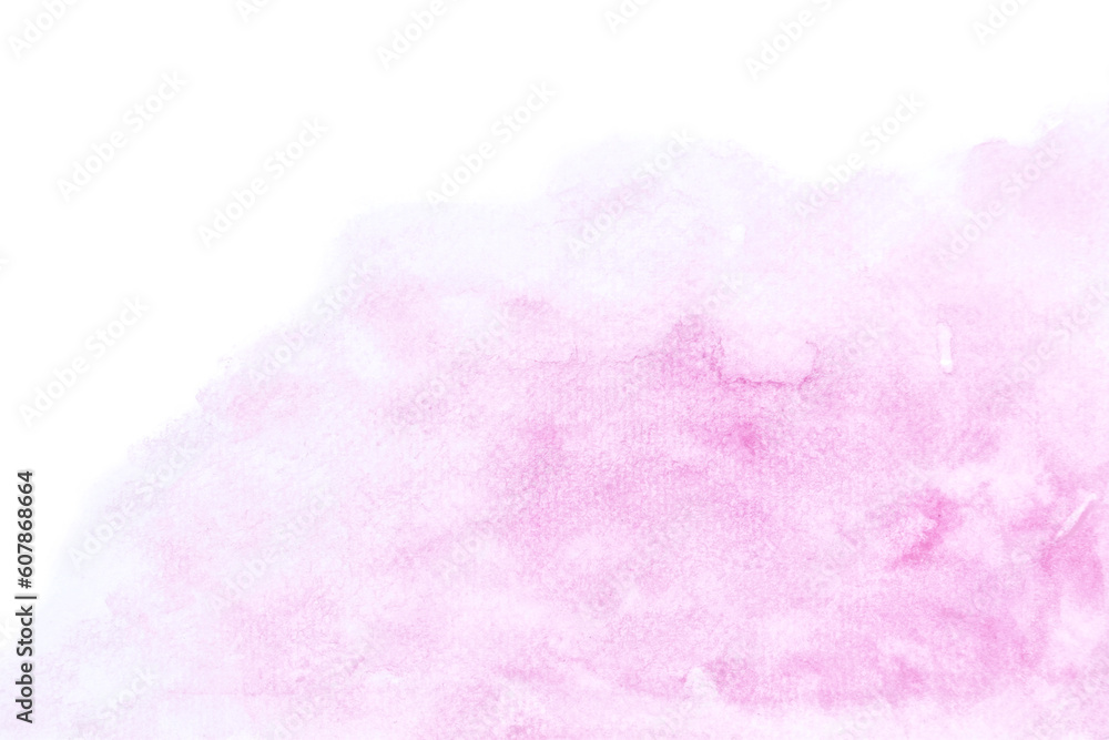 watercolor blush on white background