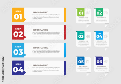 Infographic label template with icon .can be used for info graphics, flow charts, presentations