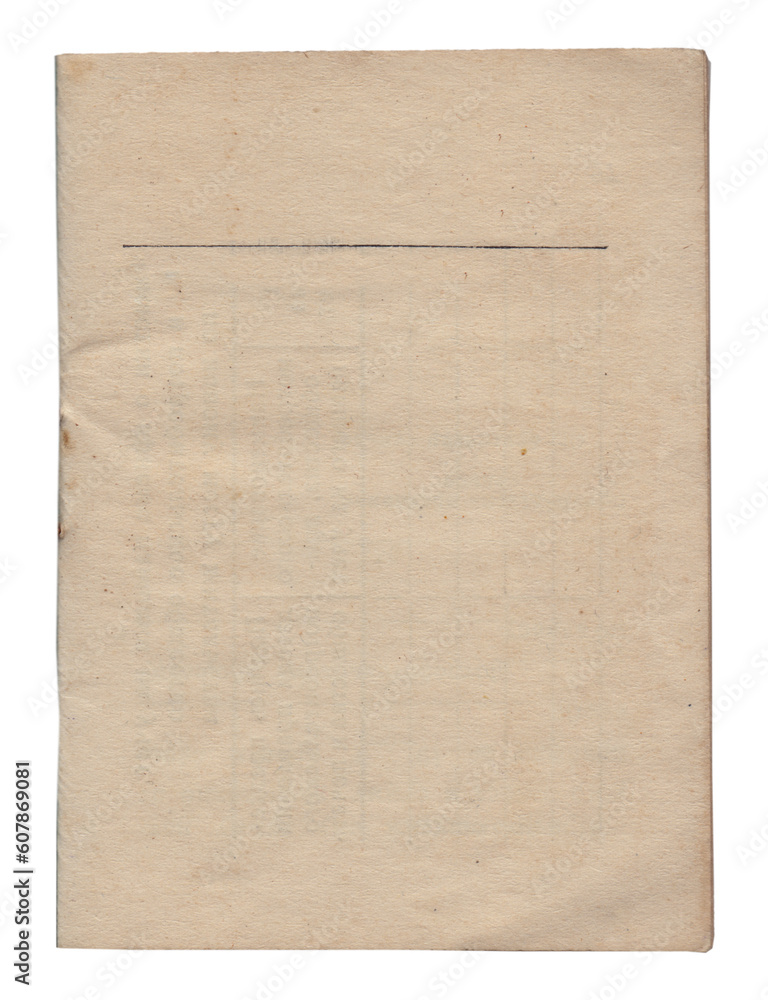 Vintage background of old paper texture isolated