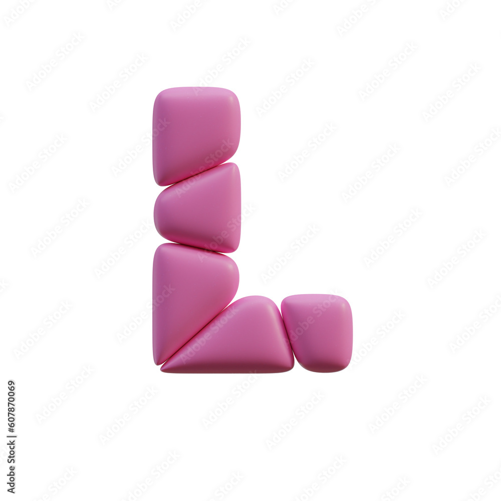 Funny Shapes 3D Alphabet or PNG Letters Funny Shapes 3D Alphabet or PNG Letters