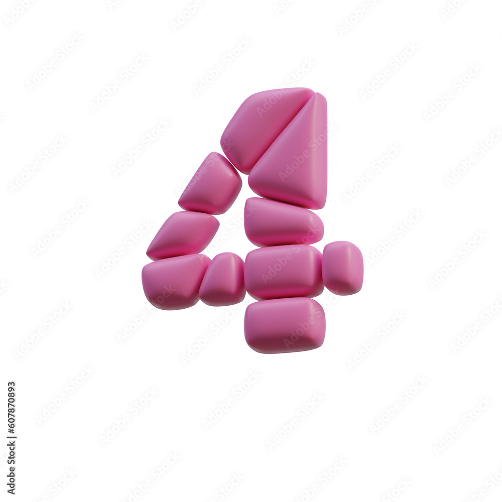 Funny Shapes 3D Alphabet or PNG Letters Funny Shapes 3D Alphabet or PNG Letters