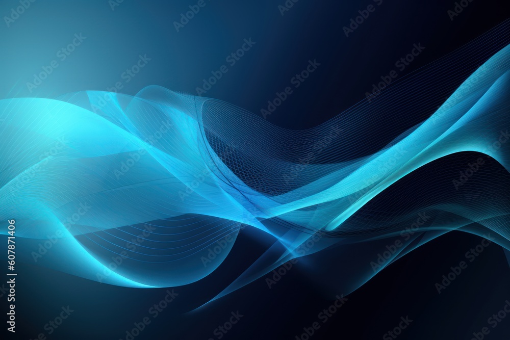 Abstract blue background, Generative Ai Abstract blue background, Generative Ai
