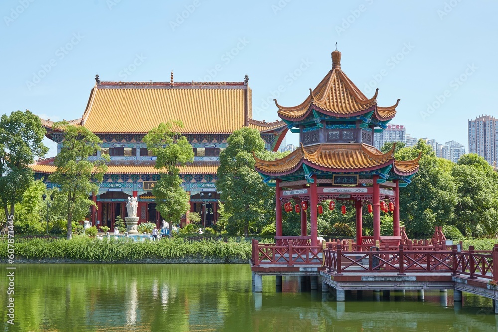 The Buddhist Kaifu Temple in Changsha, capital of Hunan Province The Buddhist Kaifu Temple in Changsha, capital of Hunan Province