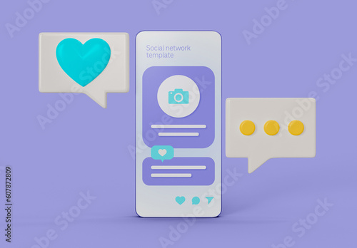 Social Network Theme Mockup