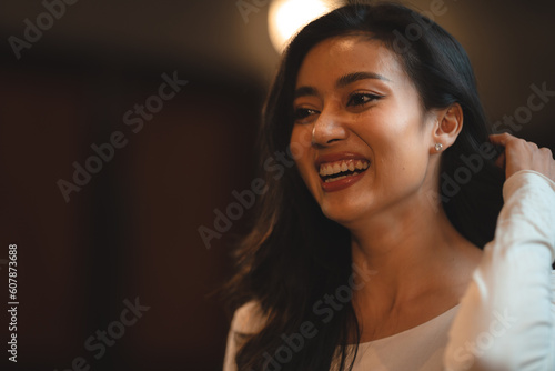 Portrait of young smiling w...