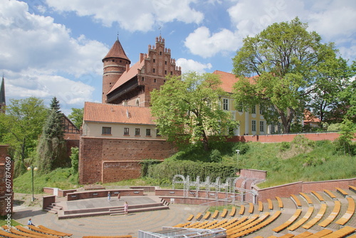 Fototapeta Naklejka Na Ścianę i Meble -  Olsztyn. Zamek Kapituły Warmińskiej. Polska - Mazury - Warmia.