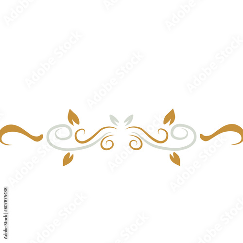 Luxury Golden Vintage Ornament, Beautiful Decoration Ornament 