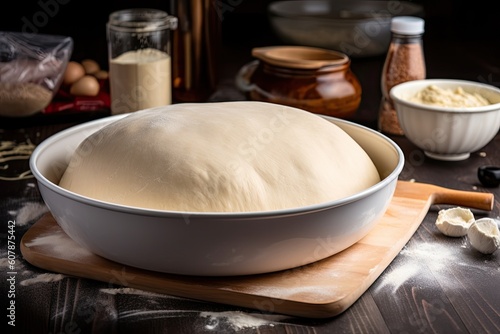 silky smooth dough, ready to be topped with endless variety of ingredients, created with generative ai