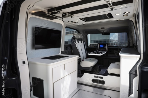telepresence vehicle, allowing driver to remotely view and control connected car from anywhere in the world, created with generative ai © altitudevisual