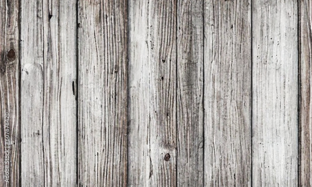 Naklejka premium Vector texture of old wood, wooden panels. Grunge, old, retro wooden background, vertical stripes. Light tree. The background
