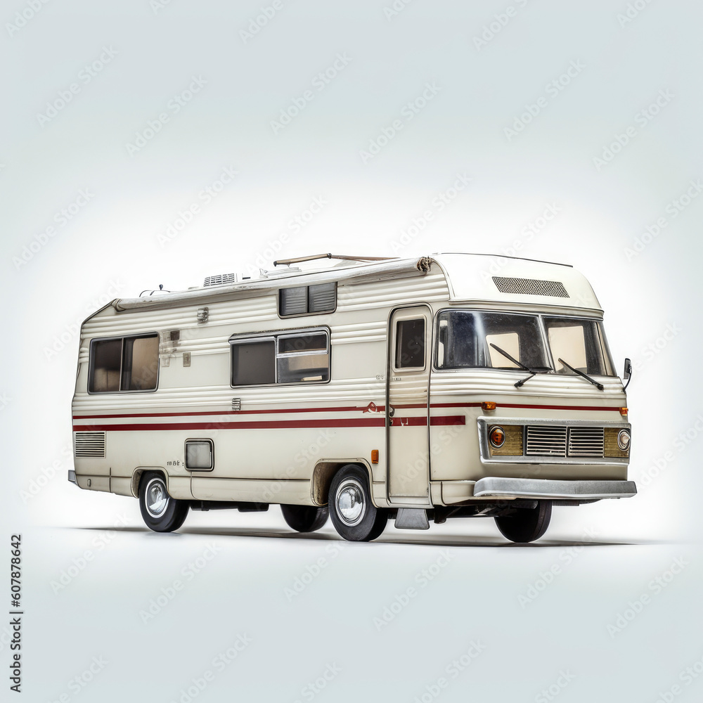 a motorhome, trailer with wheels, side view a motorhome, trailer with wheels, side view