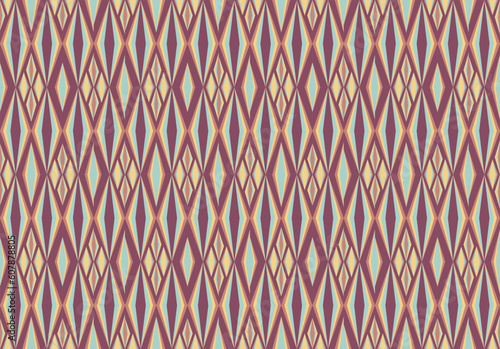 Geometric ethnic oriental ikat seamless pattern traditional Design for background ,carpet, wallpaper ,clothing, wrapping Batik, fabric,Vector illustration.embroidery style.