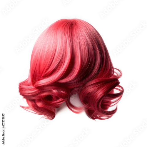 a red wig