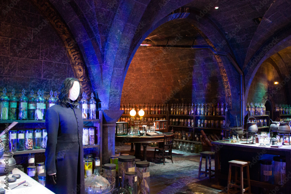 Fototapeta premium London, UK; October 23, 2013; Warner Bros Studios London tour, with the sets and original material of the Harry Potter movies.