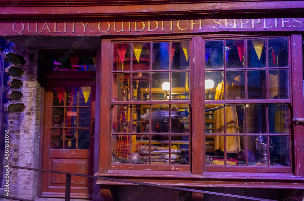 Fototapeta premium London, UK; October 23, 2013; Warner Bros Studios London tour, with the sets and original material of the Harry Potter movies.
