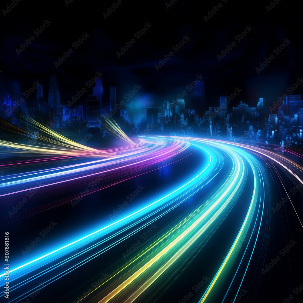 abstract futuristic background with pink gold blue white glowing neon moving high speed wave lines and bokeh lights. Data transfer concept Fantastic wallpaper abstract futuristic background with pink gold blue white glowing neon moving high speed wave lines and bokeh lights. Data transfer concept Fantastic wallpaper
