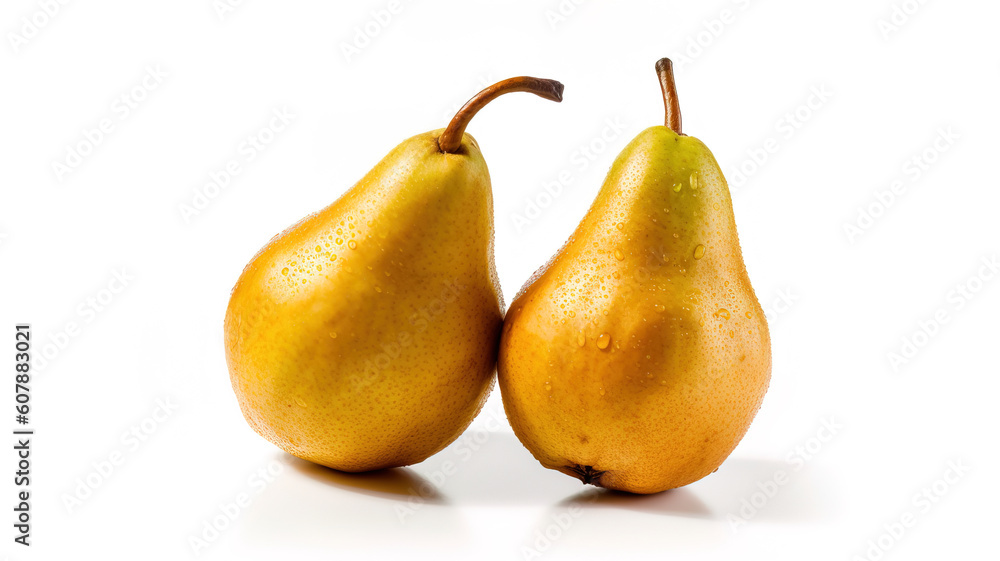 pears isolated on white background pears isolated on white background