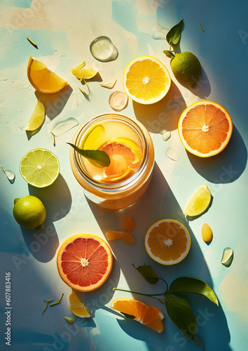 et the zesty allure of this sun-kissed citrus splash elevate your designs. Bursting with freshness and vibrant hues, this image is perfect for your summer campaigns. Get it now and awaken your creativ