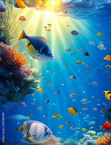 AI generated image of a fish under the sea © Digital Art Valley