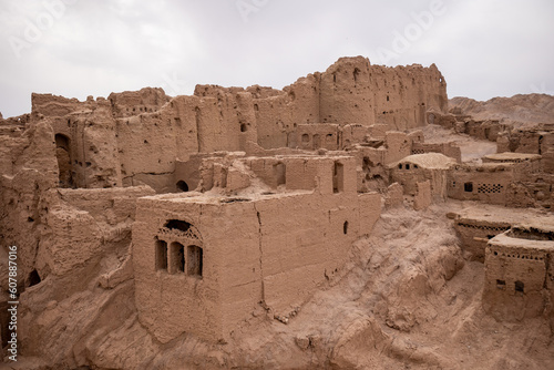 ancient medieval ruins of a city from clay and mud in iran desert fort © Marek